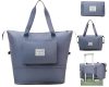 41L Expandable Travel Duffel for Women � Wheeled & Foldable Weekender Bag with Telescoping Handle � Perfect for Personal Items, Overnight Trips & Gym Gear (BLUE-BZ-01)