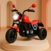 Kidsmate Urban Cruiser Electric Ride-On Bike for Kids | Stylish Chopper Design with LED Lights, Music & USB Bluetooth | 6V Battery-Powered Kids Motor Bike for Boys & Girls 1-5 Yrs – Red