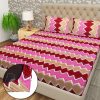 Flipkart SmartBuy 104 TC Cotton Double Jaipuri Prints Fitted (Elastic) Bedsheet(Pack of 1, Multicolor-3)