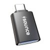 Sounce USB Type C Female to USB 2.0 Male OTG Adapter Portable High-Speed Data Transfer, Compatible and Works with Laptops, Tablets, Smartphone, Chargers and More Devices with Standard USB A Interface