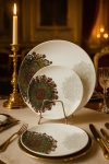 Hamlay Pack of 41 Melamin Dinner Set(Green, White)