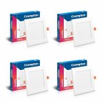 Crompton Star Slim Recessed Downlighter 3W Round Natural White | Pack of 4 | False Ceiling required, Cutout: 3″ | For Hall, Bedroom, Kitchen, Office, Store