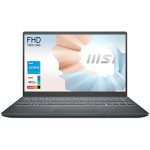 MSI Modern 14, Intel i3-1115G4, 14″(35cm) FHD IPS-Level 60Hz Panel Laptop (8GB/512GB NVMe SSD/Windows 10 Home/Intel UHD Graphics/Carbon Grey/1.3Kg), B11MOU-862IN