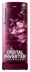 Samsung 183 L, 5 Star, Digital Inverter, Direct-Cool Single Door Refrigerator (RR20D2825HN/NL, Himalaya Poppy Red, Base Stand Drawer)
