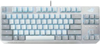 ASUS ROG Strix Scope NX TKL Moonlight White Wired USB Laptop-size Gaming Keyboard Compatible with Desktop, Laptop, Mac , with gaming mode ,multimedia_keys,X806 ROG Strix Scope NX TKL Moonlight White Mechanical Gaming Keyboard(White)
