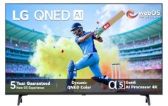 LG 139 cm (55 inches) QNED-75 Year 2024 Edition 4K Ultra HD (3840×2160) Smart WebOS QNED TV 55QNED75SRA (Black)