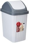 Nayasa Rectangular Swing Dustbin No. 115-12 Ltrs – Green