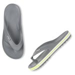 ELECANT Soft comfortable and stylish slippers for Men |Light Weight & Anti-Skid|Comfortable Slippers for Men’s| Daily Use Chappal (DARK GREY)