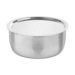 Milton Pro Cook TriPly Stainless Steel 22 cm Tope with SS Lid, 4.25 Litre, Durable, Dishwasher Safe, Induction and Gas Ready, Patila for Boiling, Steaming and Cooking, 3 Years Warranty