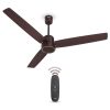 Havells FAB BLDC Ceiling Fan 1200mm, 350 RPM, Savings upto 65%, Reverse Rotation, 4 Modes (Boost, Sleep, Breeze, Mop), Low Wattage 30W, Low Noise, Air Flow:225 CMM, 3 Year Warranty, Brown