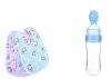 ANTIL’S 4pcs Waterproof Baby Bib/Apron & 1 Pcs Spoon Feeder Combo Pack