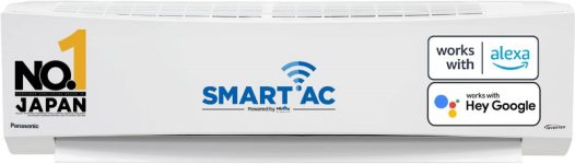 Panasonic 2024 Model 7 in 1 Convertible with True AI Mode,Matter Enabled 1 Ton 5 Star Split Inverter AC with Wi-fi Connect – White(CS-NU12ZKY5W/CU-NU12ZKY5W, Copper Condenser)