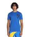 Puma Men’s Printed Regular Fit T-Shirt (624828_Racing Blue