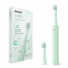 beatXP Vibe Electric Toothbrush for Adults with 4X Plaque Removal|Rechargeable Electric Toothbrush with 2 Brush Heads & 5 Cleaning Modes|40000 strokes/min with Long Battery Life Green