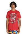 Puma Men’s Printed Regular Fit T-Shirt (624827_for All Time Red