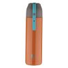 Bergner Walking 500 ml Thermo Steel Bottle/Flask, Hot/Cold, Vacuum Insulated, For Water/Coffee/Tea/Soup/Juice, Use in Office/Commute/Sports/Travel, Press Button Lid, Carry Strap, Burnt Orange, Rust/Leak Proof