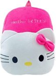 DZert Hellokitty Kids Bags For School Baby/Boys/Girls Velvet Backpack (Pink), 10 Liter
