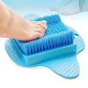 PARVY Foot Cleaning Brush Feet Cleaning Soles Foot Scrub Brush Scrubber Massager Bath Mat Shower Foot Scrubbing Pad Brush (1pcs) (Multicolor)