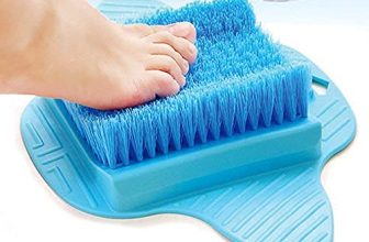PARVY Foot Cleaning Brush Feet Cleaning Soles Foot Scrub Brush Scrubber Massager Bath Mat Shower Foot Scrubbing Pad Brush (1pcs) (Multicolor)