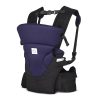 Elemenopeee ComfortFit Baby Carrier Bag for Babies 4 to 24 Months | Supports Up to 15kg | 4 Comfortable Carrying Positions | Lightweight, Adjustable, and Perfect for Travel (Blue & Black)