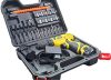 Cheston 12V Cordless Drill Machine Screwdriver Kit | 10mm Keyless Chuck | 2 Lithium-ion 1200 MAH Batteries | Torque setting (18+1) |1350 RPM |Reversible Variable Speed| 24 Accessories drill bits in carrying tool kit case