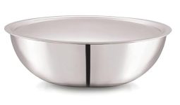 Cello Tri-Ply 28 cm Stainless Steel Cookware Tasla with Lid 4.8 LTR | Tri-Ply Bottom Tasla with SS Lid | Induction and Gas Stove Friendly | Dishwasher Safe | Silver