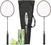 VECTOR X VXB-10 Racquets and Flight Shuttle Badminton Kit