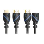 C & E Gold Plated 4K |HDMI Male to Male | HDMI Male to Female | COMBO PACK [ 3-Ft ] 2 Pack
