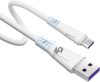 Callmate USB Type C Cable 2 A 1.5 m 65W Data & Fast Charging cable for Type C Devices(Compatible with Compatible with Supported Devices, White, One Cable)