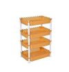ARISTO Plastic Storage Rack 4 Shelfs, Brown (1 Piece), Medium (VR10931)