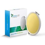 SYSKA (RDL-R-15W 3000K Yellow, Cool Day Light, Polycarbonate Led Slim Downlight – Yellow