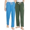 Rosaline Rural Charm Knit Cotton Pyjama (Pack of 2) for Women – Azure Grnr Pstrs