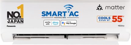 Panasonic 2025 Model 1.5 Ton 3 Star Split Inverter AC with Wi-fi Connect – White(CS-SU18AKY3W/CU-SU18AKY3W, Copper Condenser)