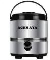 AGHNAYA Steel Hot and Cold Water Dispenser I 5 Liter Size I PU Insulated Thermosteel 5000 ml Flask(Pack of 1, Silver, Steel)