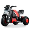 Kidsmate Hyrider 6V Electric Kids Bike with Rechargeable 6.5 Ah Battery Inbuilt Imported Motor Drive | Music Player, Front LED Light & Foot Accelerator Pedal Bike for Ages 1-4 Years – Red