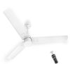 Polycab Silencio Mini 900mm 5-Star BLDC, Remote Ceiling fan for home | 55% Energy Saving, 100% Copper, High Speed, 25 Speed Setting, Reversable & Timer | 4-yr Warranty【Matt White】