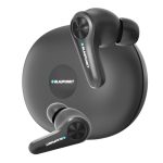 Blaupunkt BTW300 Rhodium Moskha Hybrid ANC in Ear Earbuds with 50dB I 6 Mics CRISPR ENC I Blink Pair Tech I Ambient Mode Noise Cancelling I TurboVolt Fast Charging(Ebony Black)