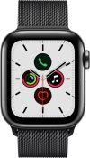 Apple Watch Series 5 GPS + Cellular(Black Strap, Regular)
