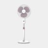 Bajaj Robusto 400mm Oscillating Pedestal Fan for Home | DuraBreezeTM Technology | Surge Protection | 100% Copper Motor | High Air Delivery | Modern Décor | 3 Years Warranty 【Lavender & White】