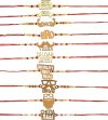 Bindian Wooden BRO Fancy Rakhi (Set of 9) – Pyara Bhai, Bro, Veera Designs with Red Thread & Wooden Designs – Raksha Bandhan Gift Rakhi for Bhaiya, Bhabhi, Sibling – Indian Festival Rakhi Set