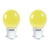 Eveready 0.5-Watt 1 UP Deco LED Bulb (Yellow and Pack of 2)