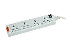 Havells 4 Way Extension Board With Surge & Spike Protection|For Power Requirements up to 1440W |1.5 Mtr High Quality ISI Certified Copper Wire| LED Indicator | Rating -6A, 240V | Home & Office Use