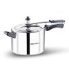 Bajaj New Shakti ILPC 5 Liter Pressure Cooker | Induction Bottom | Aluminium | Inner Lid | ISI Certified | 1 Yr Warranty 【Grey/Silver】
