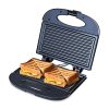 Bajaj SWX 4 Deluxe 800-Watt 2-Slice Grill Sandwich Maker | Non-Stick Coated Plates for Easy-to-Clean | Upright Compact Storage | Buckle Clips Lock | 2-Yr Warranty by Bajaj 【Black】