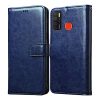 Amazon Brand- Solimo Flip for Tecno Spark 5 (Leather_Blue)