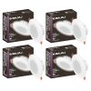 Bajaj Ivora Compact Downlight 3-in-1 CCT | 3W LED Downlight | for Smaller Spaces | Long Life of 25000 Hours (Multi CCT, Pack of 4)