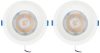 PHILIPS 18 Watt White Reflector LED Ceiling COB Round Spot Light with Focused Beam | Cut Out: 138mm | Warm White, Pack of 2 (Deco Bright)