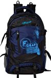 F Gear Orion Blue 46L Large Trekking Backpack Rucksack Bag for Men Women Unisex Water resistant|Laptop Sleeve|Light Weight|Hiking Daypack Weekender overnighter Camping Outdoor Bag