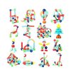Bumtum Magnetic Sticks 32 Pcs |Building Blocks Educational Stem Learning Magna Tiles with Balls for Kids Age 3+ Year