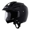Vega Crux ISI Certified Flip-Up Helmet for Men and Women with Clear Visor(Black, Size:L)